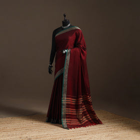 Mercerised cotton dharwad saree with thread border 19