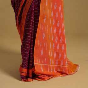 Mercerised Cotton Handloom Pochampally Ikat Saree