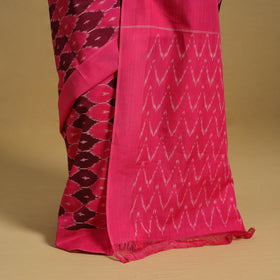 Mercerised Cotton Handloom Pochampally Ikat Saree