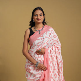 Mercerised Cotton Handloom Pochampally Ikat Saree