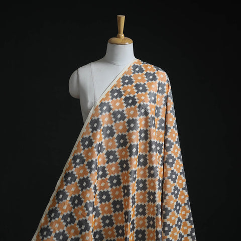 Mercerised cotton pochampally ikat fabric 09 - handcrafted