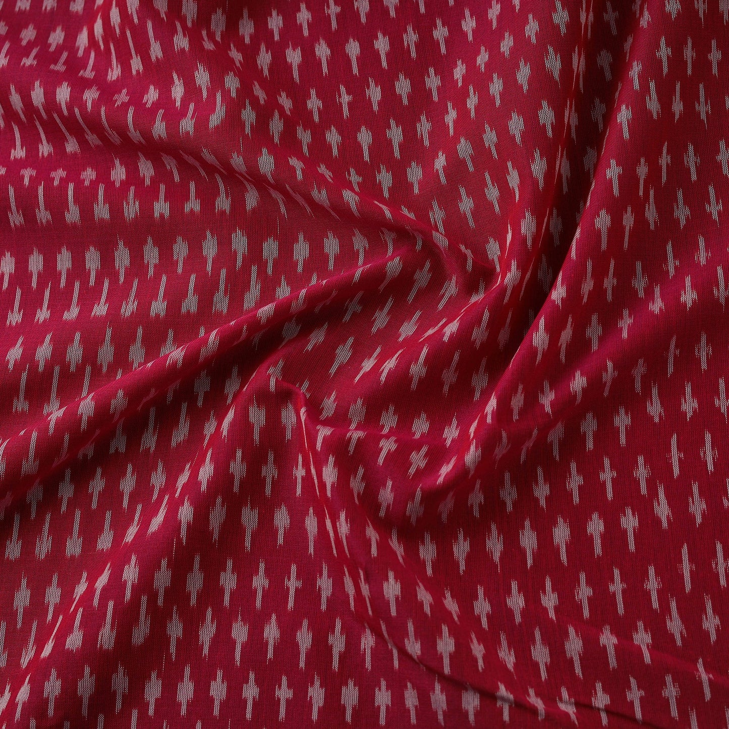 Mercerised cotton pochampally ikat fabric 14 - handcrafted