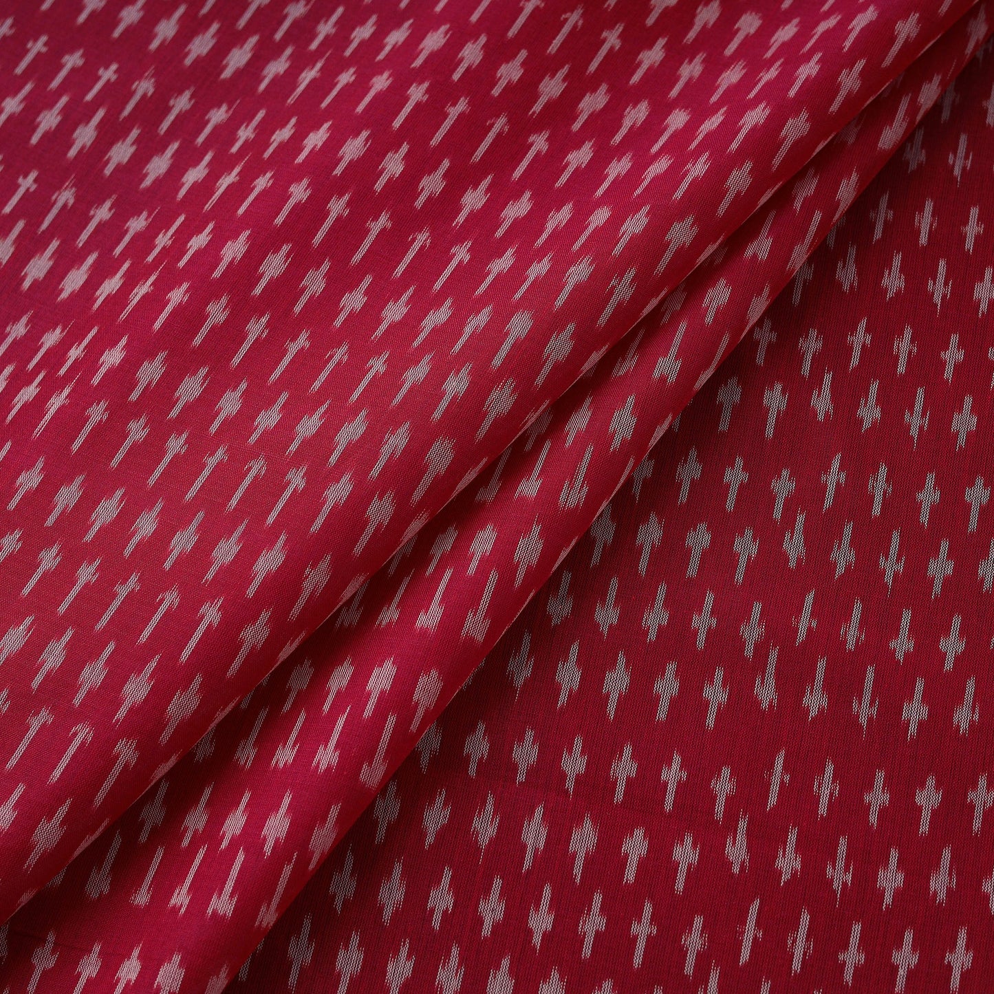 Mercerised cotton pochampally ikat fabric 14 - handcrafted