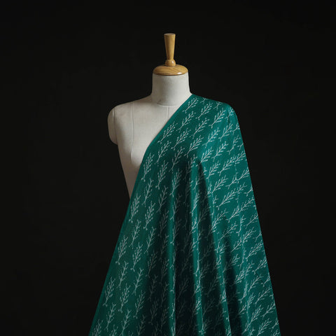 Mercerised cotton pochampally ikat fabric 18 - handcrafted