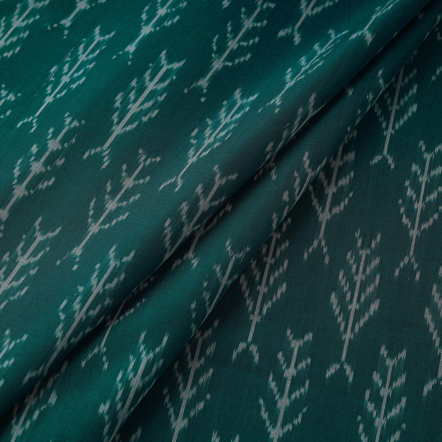 Mercerised cotton pochampally ikat fabric 18 - handcrafted