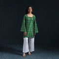 Mercerised cotton short pochampally ikat kurta for women 12