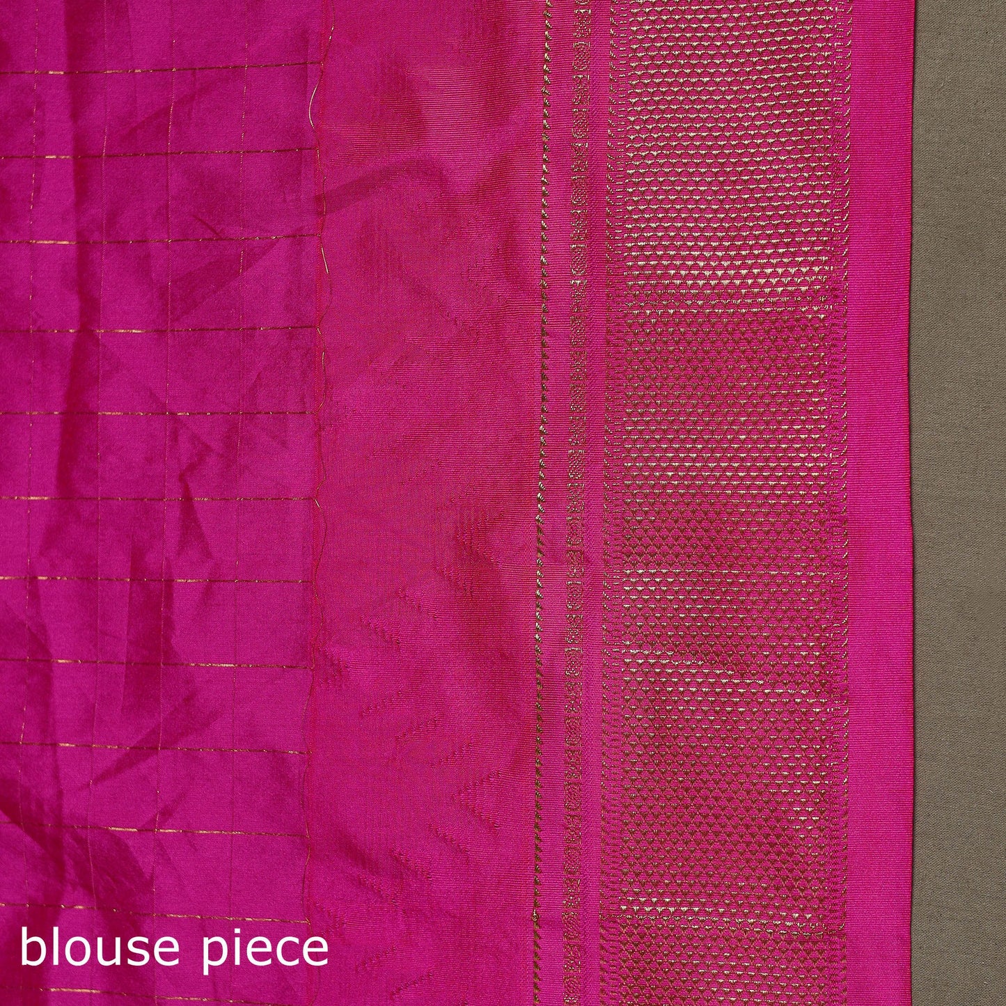 Mercerized cotton gadwal checks ilkal saree with temple