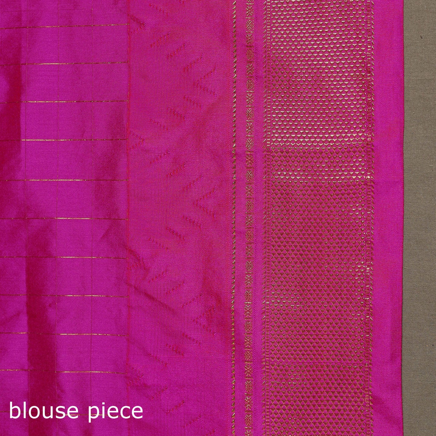 Mercerized cotton gadwal checks ilkal saree with temple