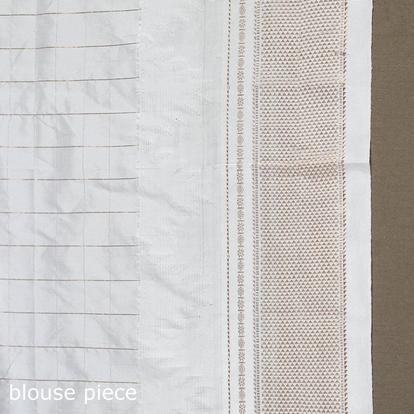 Mercerized cotton gadwal checks ilkal saree with temple