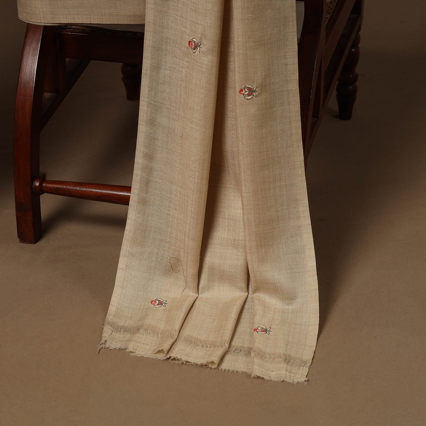 Merino wool hand embroidery 3pc unstitched dress material