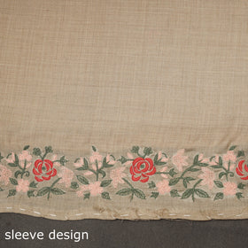 Merino wool hand embroidery 3pc unstitched dress material