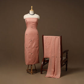 Merino wool hand embroidery 3pc unstitched dress material