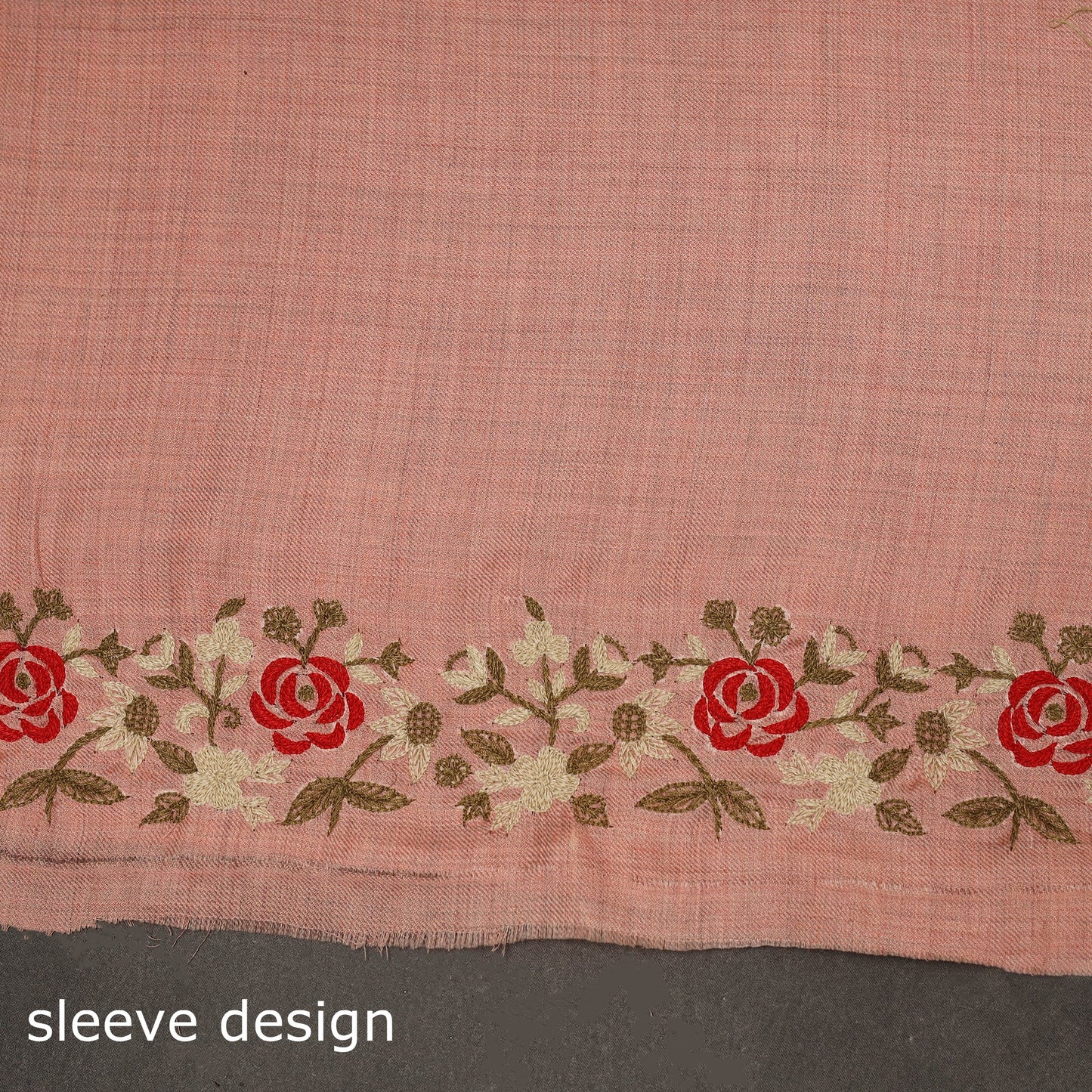 Merino wool hand embroidery 3pc unstitched dress material