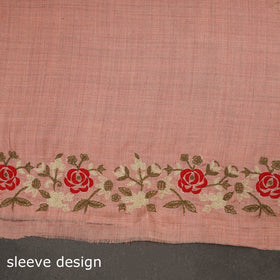 Merino wool hand embroidery 3pc unstitched dress material