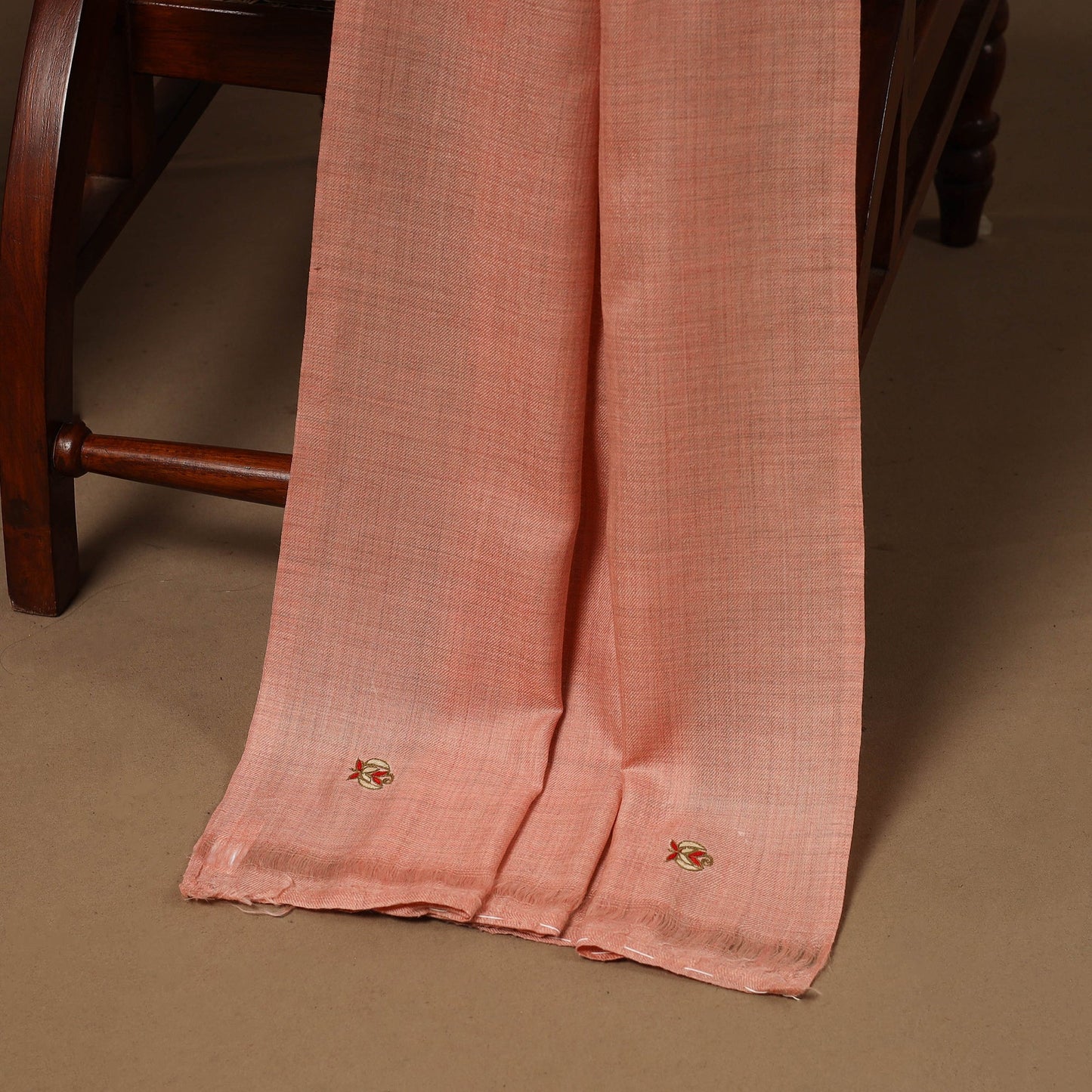 Merino wool hand embroidery 3pc unstitched dress material