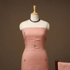 Merino wool hand embroidery 3pc unstitched dress material