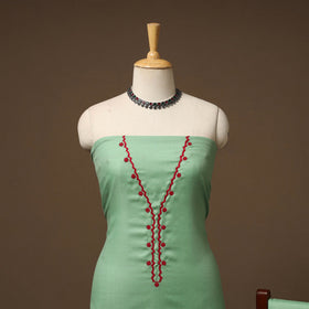 Merino wool hand embroidery 3pc unstitched dress material