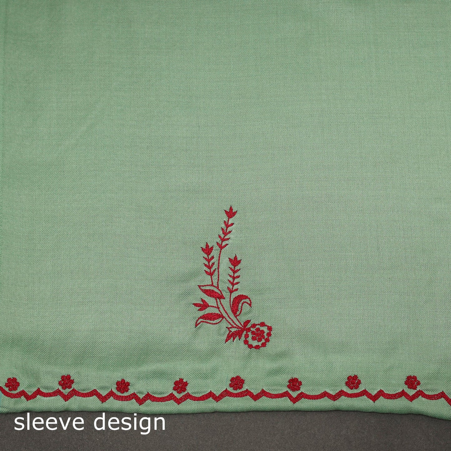 Merino wool hand embroidery 3pc unstitched dress material