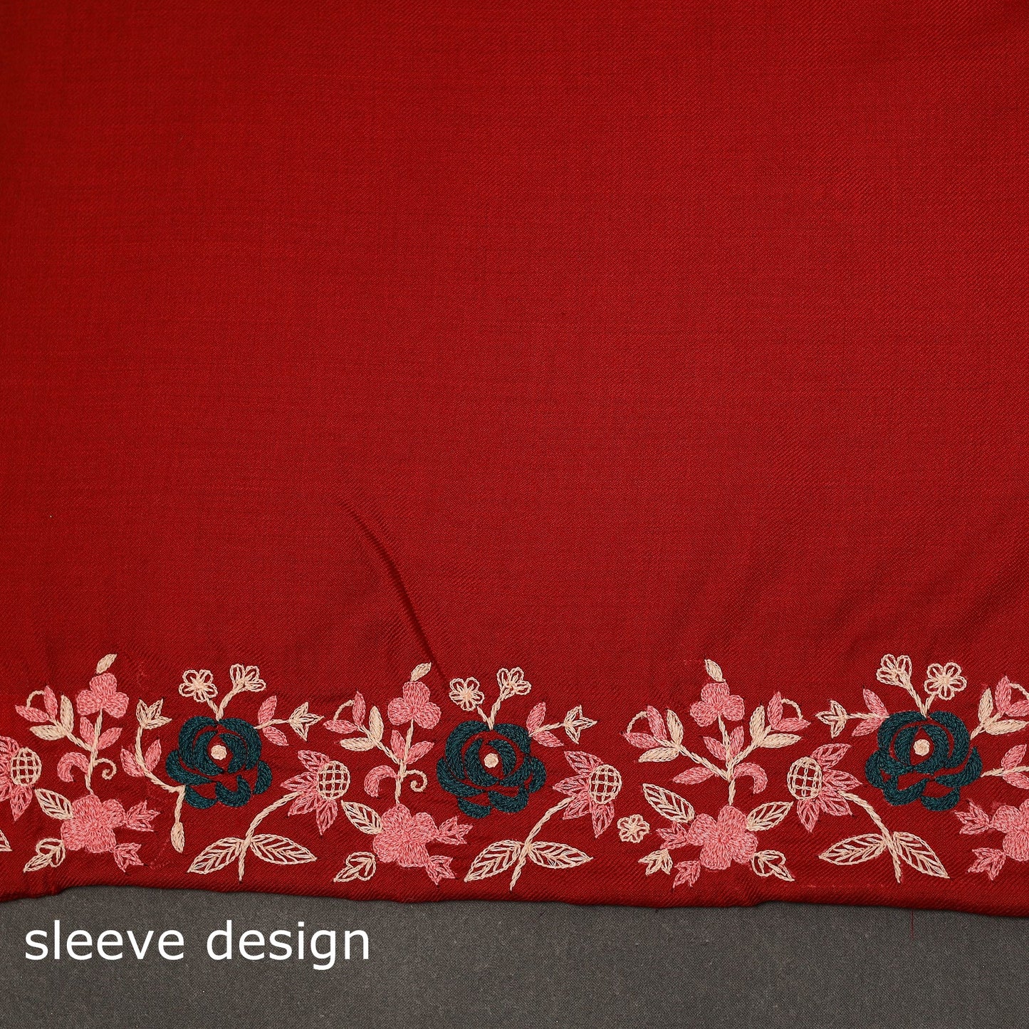 Merino wool hand embroidery 3pc unstitched dress material