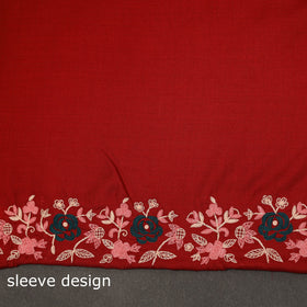 Merino wool hand embroidery 3pc unstitched dress material