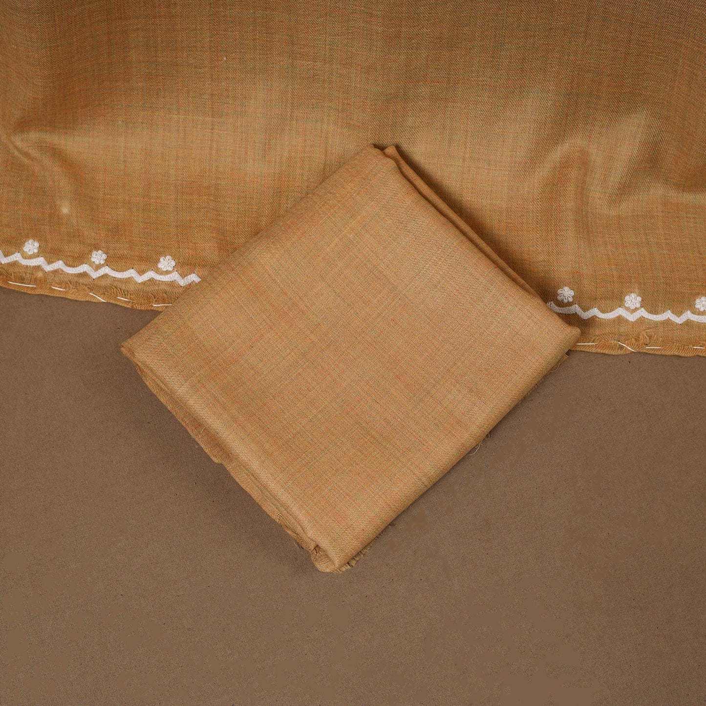 Merino wool hand embroidery 3pc unstitched dress material