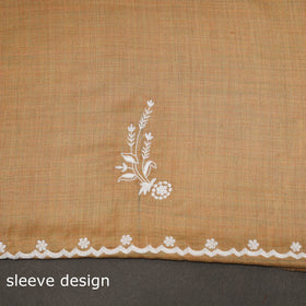 Merino wool hand embroidery 3pc unstitched dress material