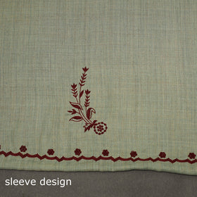 Merino wool hand embroidery 3pc unstitched dress material