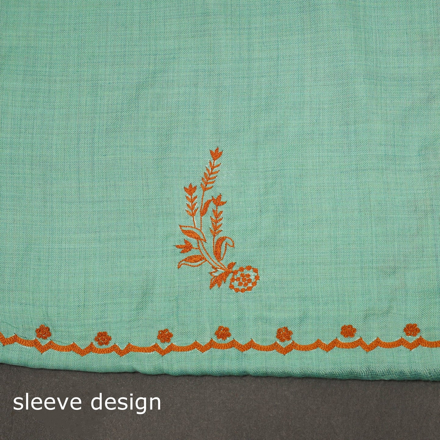 Merino wool hand embroidery 3pc unstitched dress material