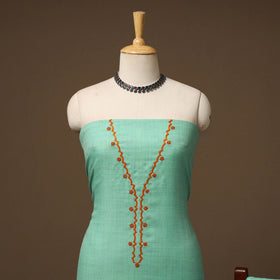 Merino wool hand embroidery 3pc unstitched dress material