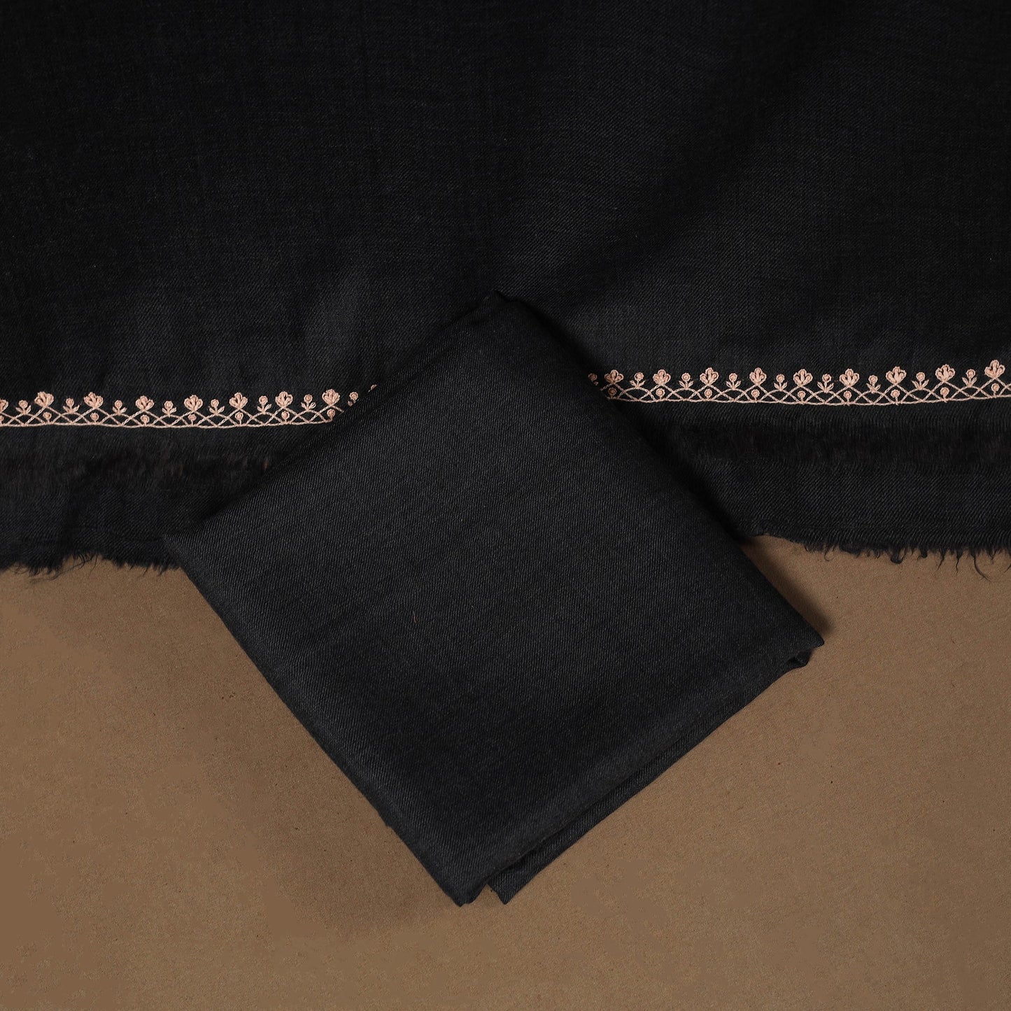 Merino wool hand embroidery 3pc unstitched dress material