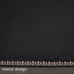 Merino wool hand embroidery 3pc unstitched dress material