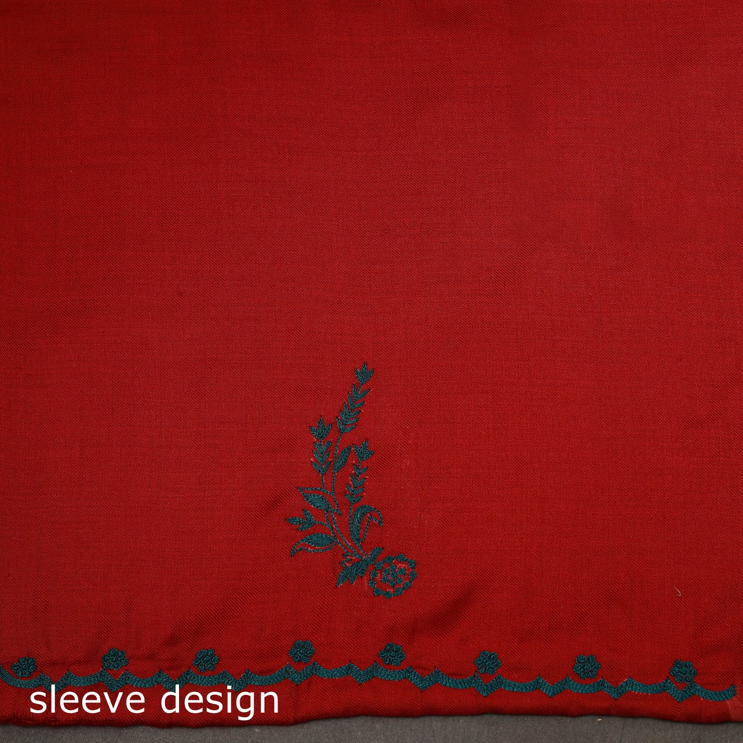 Merino wool hand embroidery 3pc unstitched dress material