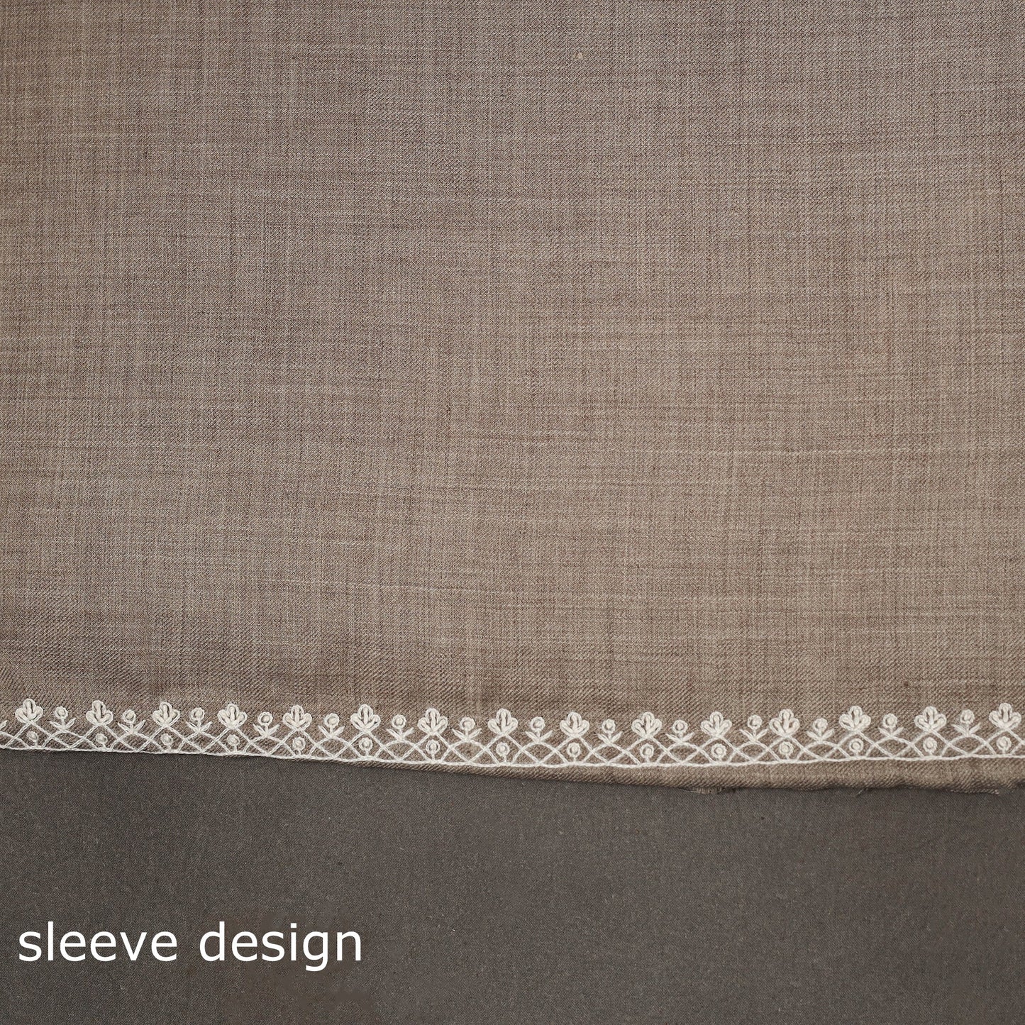 Merino wool hand embroidery 3pc unstitched dress material