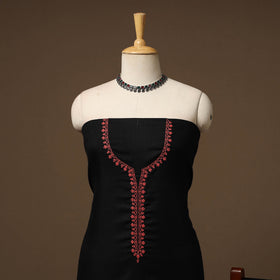 Merino wool hand embroidery 3pc unstitched dress material