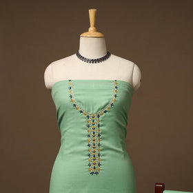 Merino wool hand embroidery 3pc unstitched dress material