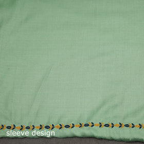 Merino wool hand embroidery 3pc unstitched dress material