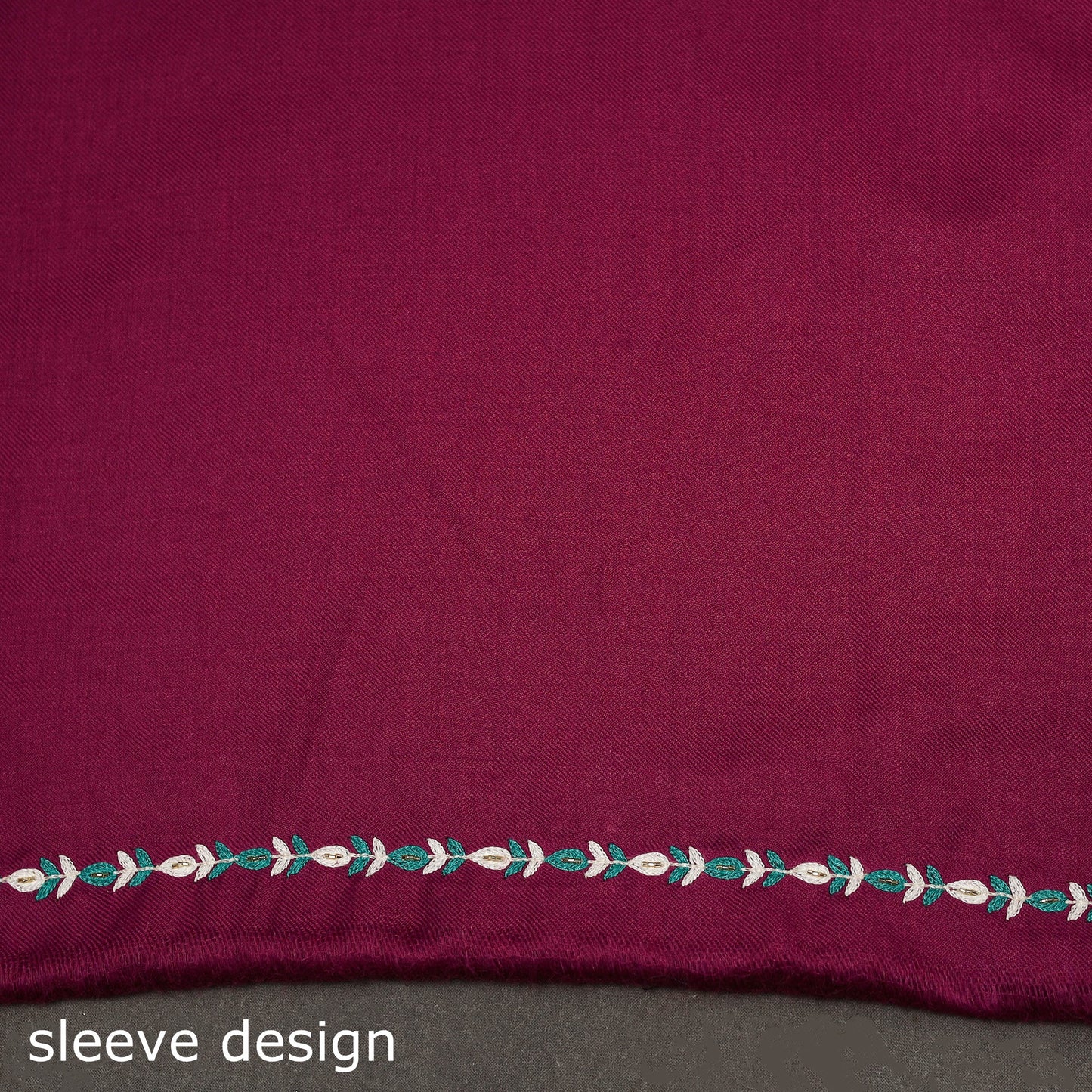 Merino wool hand embroidery 3pc unstitched dress material