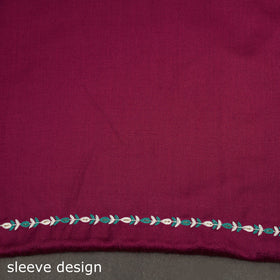 Merino wool hand embroidery 3pc unstitched dress material