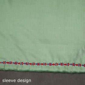 Merino wool hand embroidery 3pc unstitched dress material