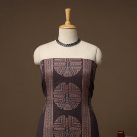 Merino wool natural dyed hand 3pc unstitched dress material