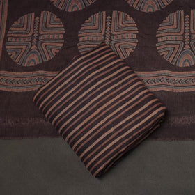 Merino wool natural dyed hand 3pc unstitched dress material