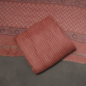 Merino wool natural dyed hand 3pc unstitched dress material