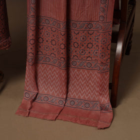 Merino wool natural dyed hand 3pc unstitched dress material