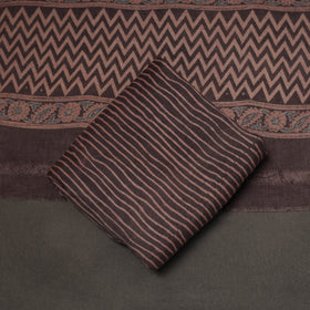 Merino wool natural dyed hand 3pc unstitched dress material