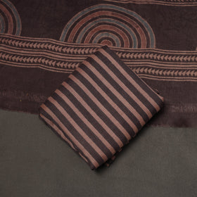 Merino wool natural dyed hand 3pc unstitched dress material