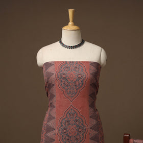 Merino wool natural dyed hand 3pc unstitched dress material