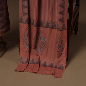 Merino wool natural dyed hand 3pc unstitched dress material