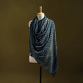 Merino wool natural dyed handwoven hand shawl 03