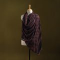 Merino wool natural dyed handwoven hand shawl 05