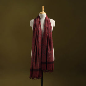 Merino wool natural dyed handwoven hand shawl 06